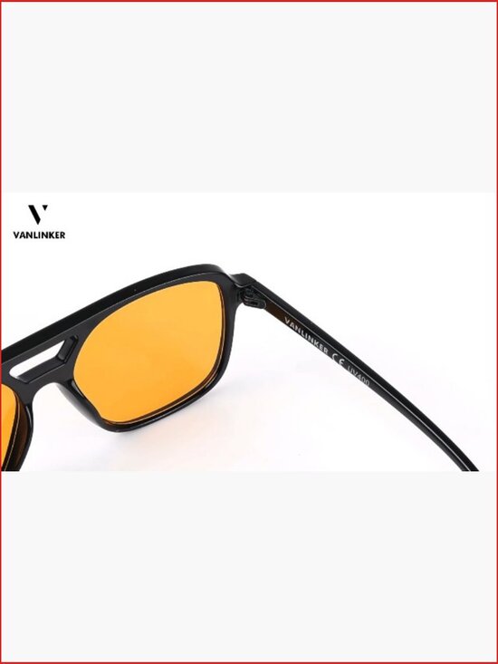 Retro Square Aviator Sunglasses with UV400 Protection main image 5